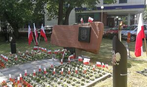 Pomnik upamiętniający żołnierzy AK biorących udział w likwidacji Franza Wittka