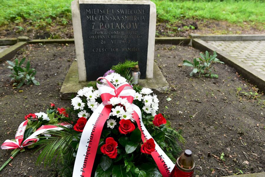 26 czerwca 2020 r. w Krakowie uczczono Polaków – ofiary pierwszej niemieckiej egzekucji publicznej. Fot. Janusz Ślęzak (IPN)