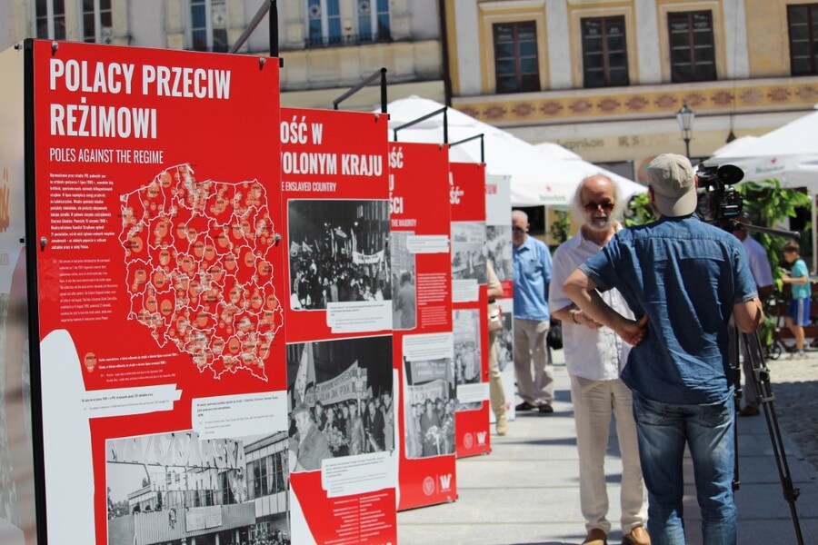 Otwarcie wystawy „TU rodziła się »Solidarność«” – Tarnów, 1 lipca 2020 fot. Ż. Wierzgacz
