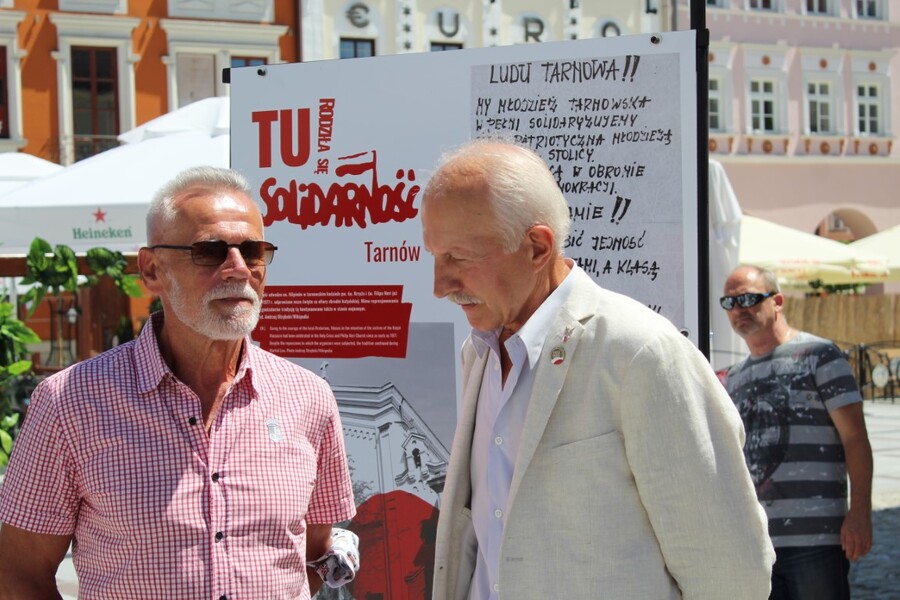 Otwarcie wystawy „TU rodziła się »Solidarność«” – Tarnów, 1 lipca 2020 fot. Ż. Wierzgacz