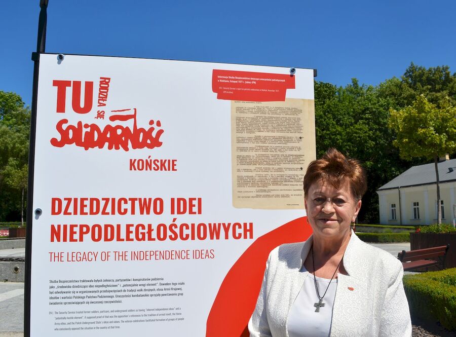 Wystawa „TU rodziła się Solidarność” w Końskich. Fot. Katarzyna Pronobis (IPN)