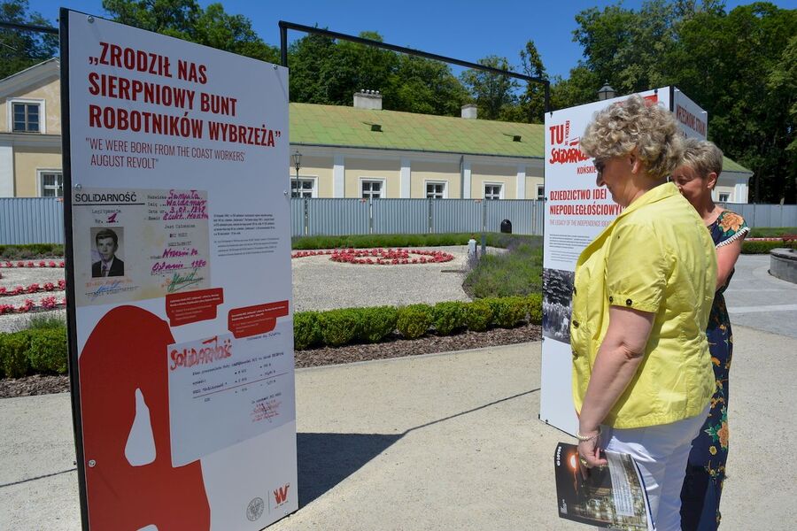 Wystawa „TU rodziła się Solidarność” w Końskich. Fot. Katarzyna Pronobis (IPN)