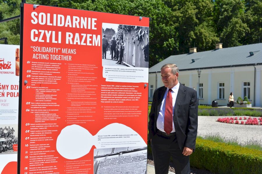 Wystawa „TU rodziła się Solidarność” w Końskich. Fot. Katarzyna Pronobis (IPN)