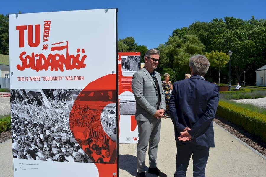 Wystawa „TU rodziła się Solidarność” w Końskich. Fot. Katarzyna Pronobis (IPN)