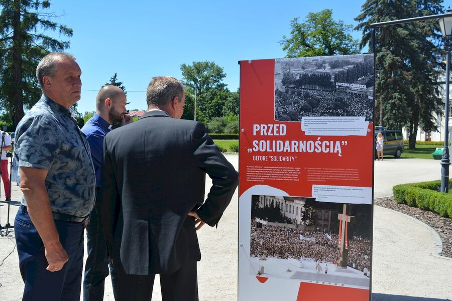 Wystawa „TU rodziła się Solidarność” w Końskich. Fot. Katarzyna Pronobis (IPN)