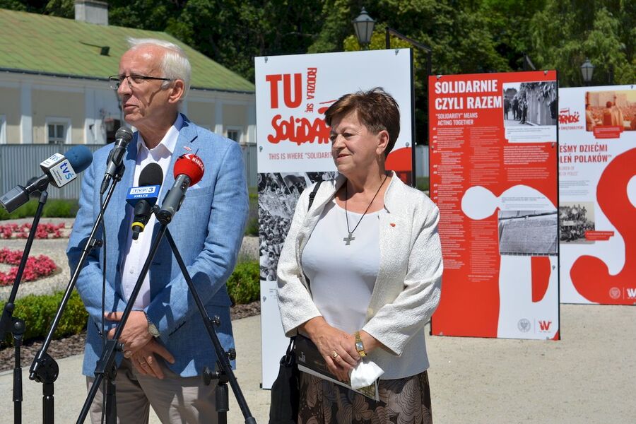 Wystawa „TU rodziła się Solidarność” w Końskich. Fot. Katarzyna Pronobis (IPN)