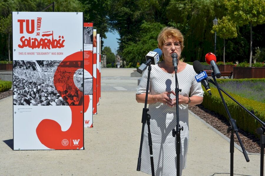 Wystawa „TU rodziła się Solidarność” w Końskich. Fot. Katarzyna Pronobis (IPN)