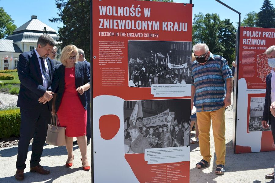 Wystawa „TU rodziła się Solidarność” w Końskich. Fot. Katarzyna Pronobis (IPN)
