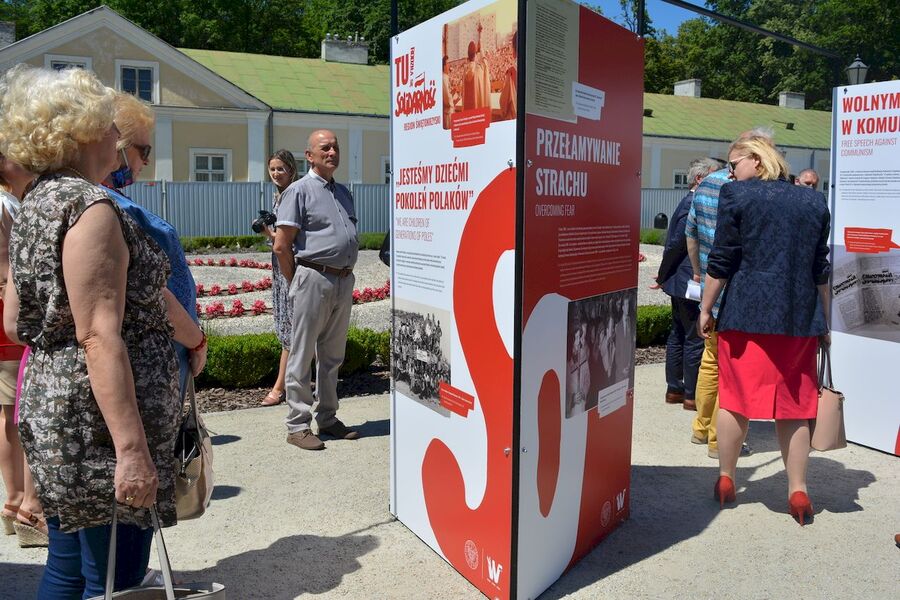 Wystawa „TU rodziła się Solidarność” w Końskich. Fot. Katarzyna Pronobis (IPN)
