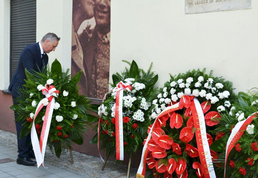 4 lipca 2020. Uroczystość upamiętniająca ofiary pogromu Żydów w Kielcach. Fot. Katarzyna Pronobis (IPN)