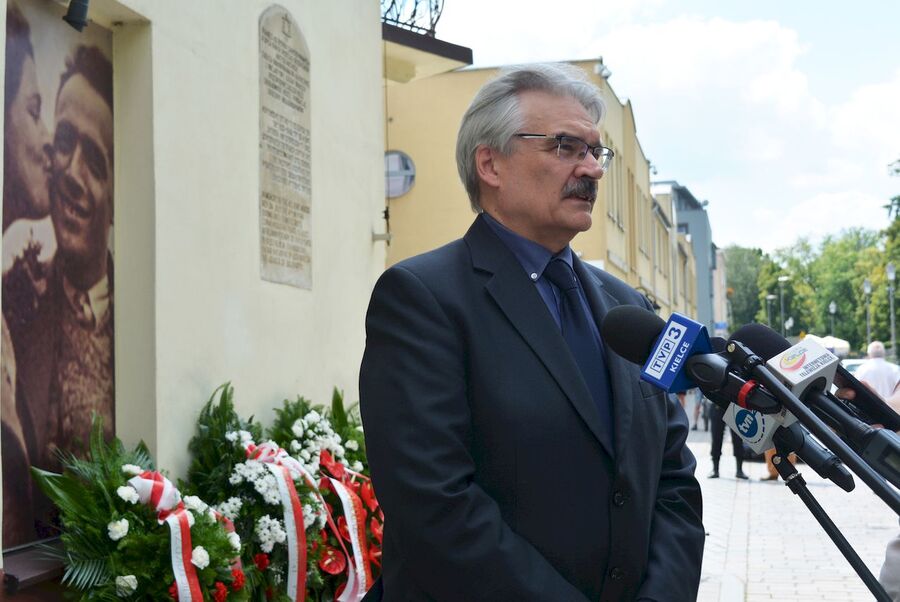 4 lipca 2020. Uroczystość upamiętniająca ofiary pogromu Żydów w Kielcach. Fot. Katarzyna Pronobis (IPN)