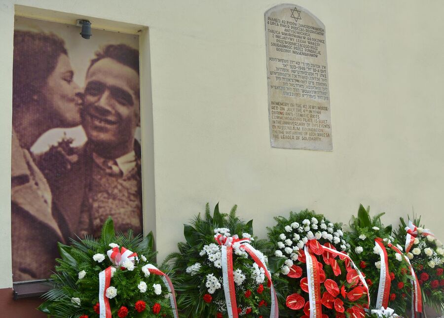 4 lipca 2020. Uroczystość upamiętniająca ofiary pogromu Żydów w Kielcach. Fot. Katarzyna Pronobis (IPN)