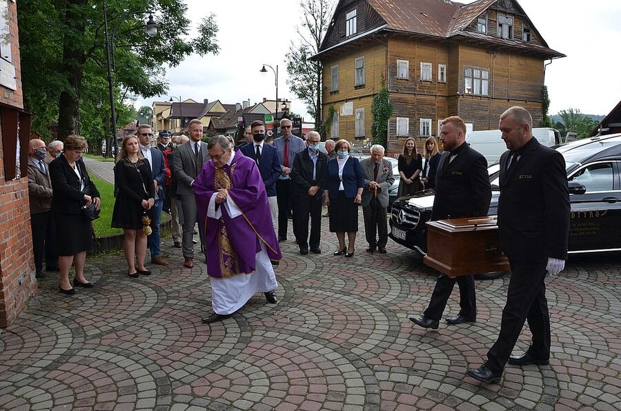 7 lipca 2020 w Rabce-Zdroju odbyły się uroczystości pogrzebowe Wojciecha Frodymy. Fot. Janusz Ślęzak (IPN)