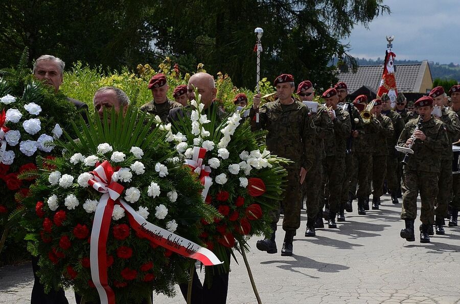 7 lipca 2020 w Rabce-Zdroju odbyły się uroczystości pogrzebowe Wojciecha Frodymy. Fot. Janusz Ślęzak (IPN)
