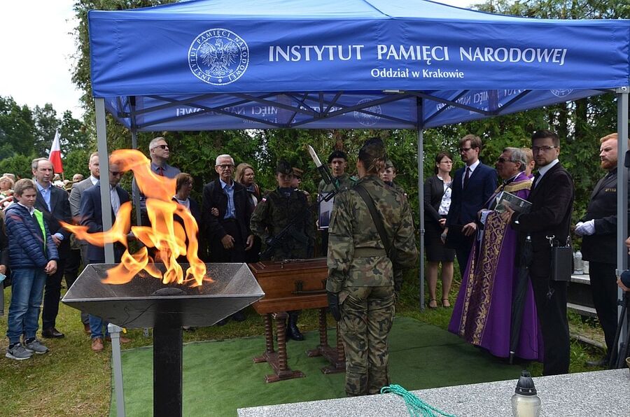 7 lipca 2020 w Rabce-Zdroju odbyły się uroczystości pogrzebowe Wojciecha Frodymy. Fot. Janusz Ślęzak (IPN)