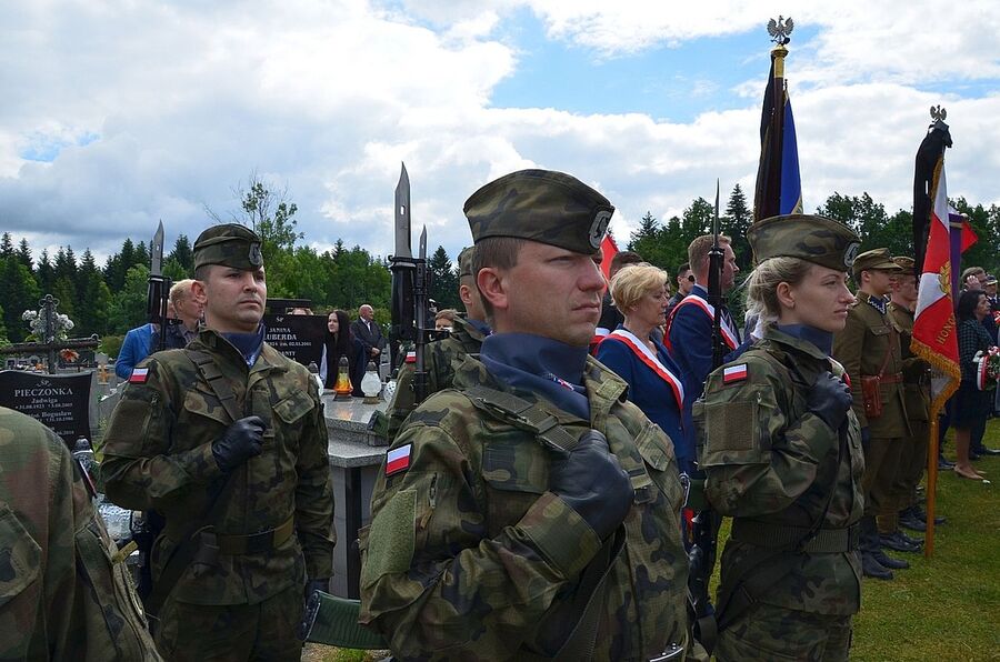 7 lipca 2020 w Rabce-Zdroju odbyły się uroczystości pogrzebowe Wojciecha Frodymy. Fot. Janusz Ślęzak (IPN)