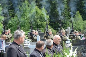 7 lipca 2020 w Rabce-Zdroju odbyły się uroczystości pogrzebowe Wojciecha Frodymy. Fot. Janusz Ślęzak (IPN)