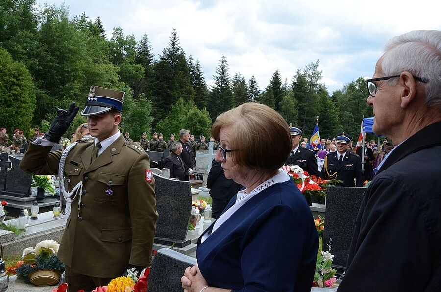 7 lipca 2020 w Rabce-Zdroju odbyły się uroczystości pogrzebowe Wojciecha Frodymy. Fot. Janusz Ślęzak (IPN)