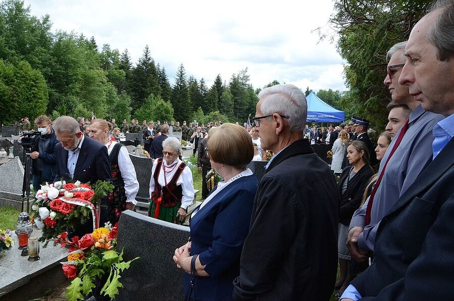 7 lipca 2020 w Rabce-Zdroju odbyły się uroczystości pogrzebowe Wojciecha Frodymy. Fot. Janusz Ślęzak (IPN)