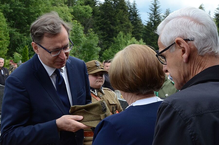 7 lipca 2020 w Rabce-Zdroju odbyły się uroczystości pogrzebowe Wojciecha Frodymy. Fot. Janusz Ślęzak (IPN)