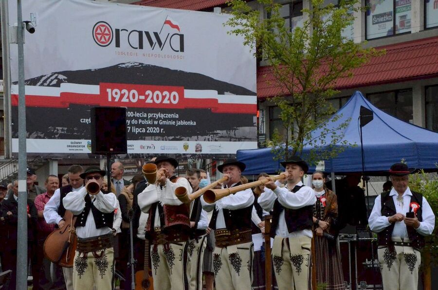 Jabłonka, 17.07.2020. Obchody stulecia przyłączenia Orawy do Polski. Fot. Janusz Ślęzak (IPN)