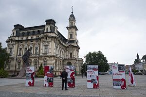 Wystawa „TU rodziła się Solidarność” – Nowy Sącz, 21 lipca 2020. Fot. Agnieszka Masłowska IPN