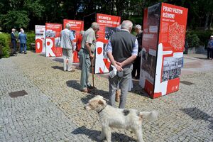 Starachowice, 21.07.2020. Otwarcie wystawy „TU rodziła się Solidarność”. Fot. Katarzyna Pronobis (IPN)