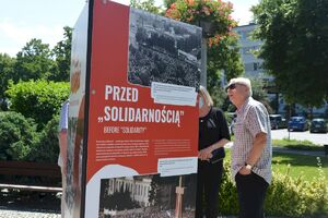 Starachowice, 21.07.2020. Otwarcie wystawy „TU rodziła się Solidarność”. Fot. Katarzyna Pronobis (IPN)