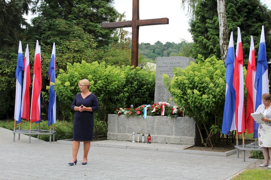 Uroczystość w 77. rocznicę pacyfikacji Woli Justowskiej