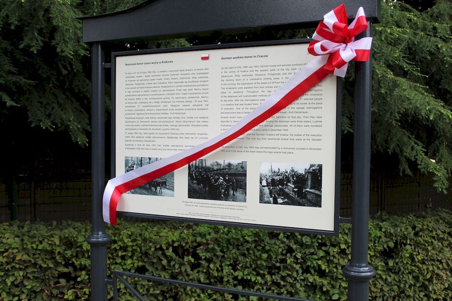 Uroczystość w 77. rocznicę pacyfikacji Woli Justowskiej