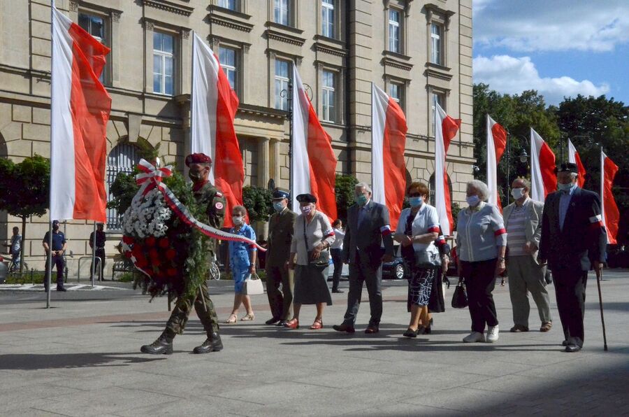 1.08.2020, krakowskie uroczystości w 76. rocznicę wybuchu powstania warszawskiego. Fot. Janusz Ślęzak (IPN)