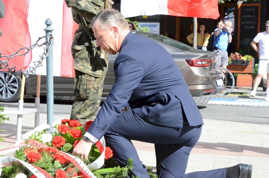 1.08.2020, krakowskie uroczystości w 76. rocznicę wybuchu powstania warszawskiego. Fot. Janusz Ślęzak (IPN)