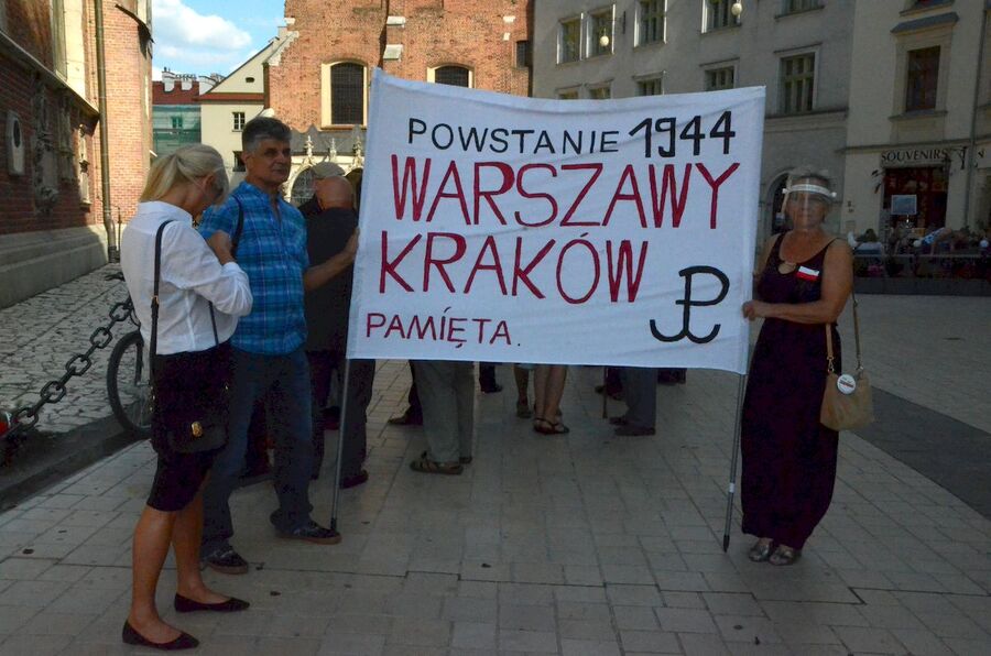 1.08.2020, krakowskie uroczystości w 76. rocznicę wybuchu powstania warszawskiego. Fot. Janusz Ślęzak (IPN)