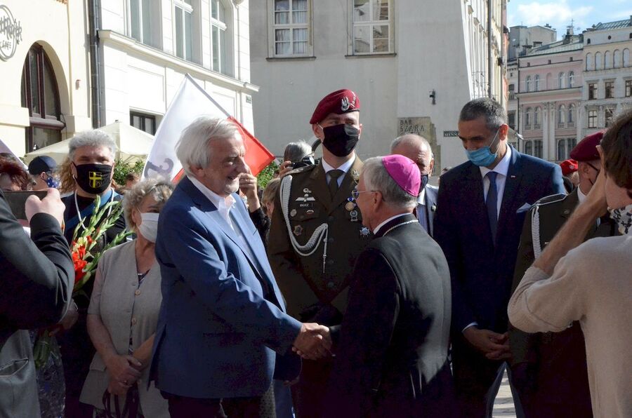 1.08.2020, krakowskie uroczystości w 76. rocznicę wybuchu powstania warszawskiego. Fot. Janusz Ślęzak (IPN)