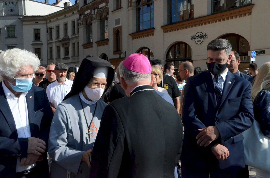 1.08.2020, krakowskie uroczystości w 76. rocznicę wybuchu powstania warszawskiego. Fot. Janusz Ślęzak (IPN)