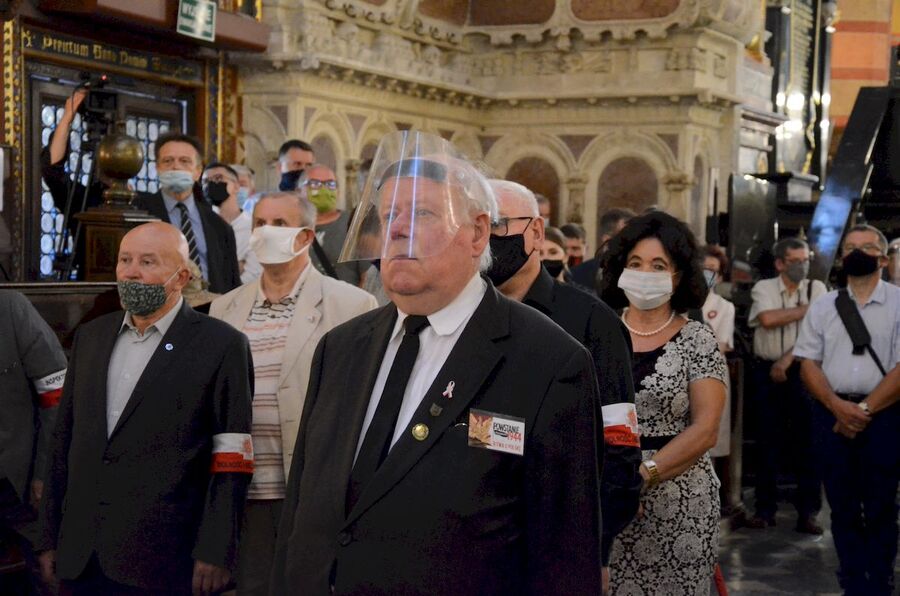 1.08.2020, krakowskie uroczystości w 76. rocznicę wybuchu powstania warszawskiego. Fot. Janusz Ślęzak (IPN)