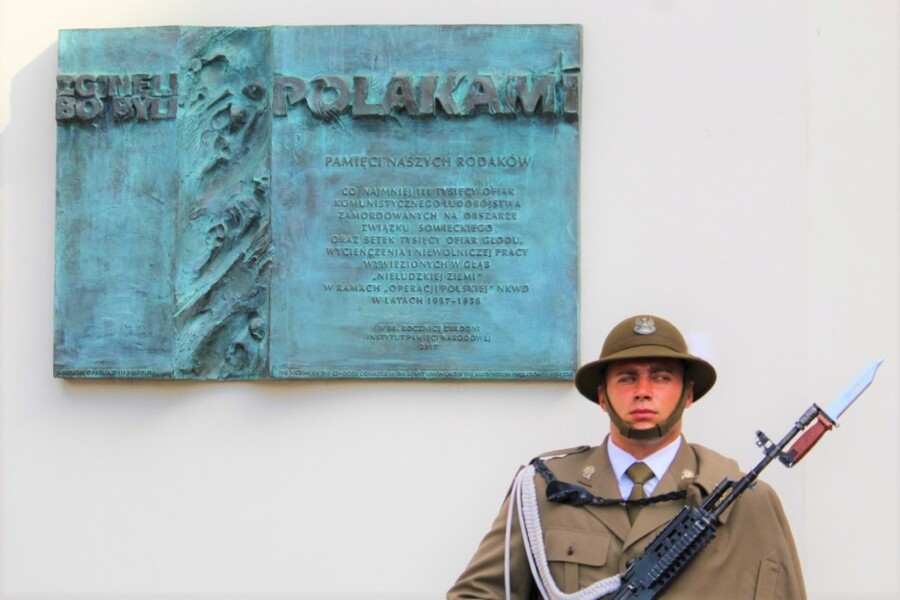 Upamiętnienie ofiar operacji polskiej NKWD fot. Żaneta Wierzgacz