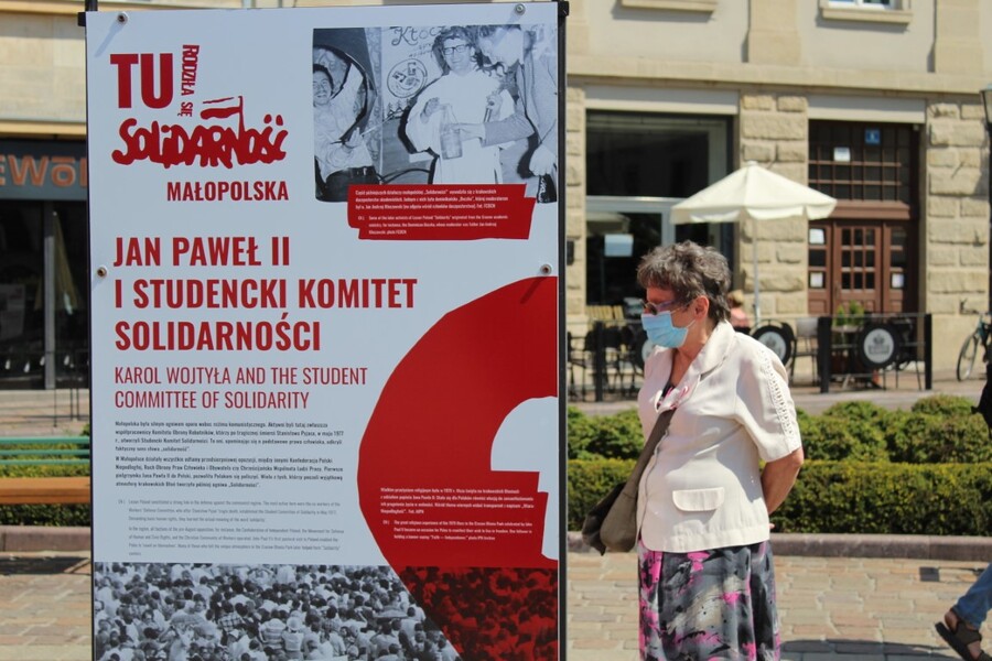 Wystawa „TU rodziła się Solidarność” w Krakowie - Fot. Żaneta Wierzgacz