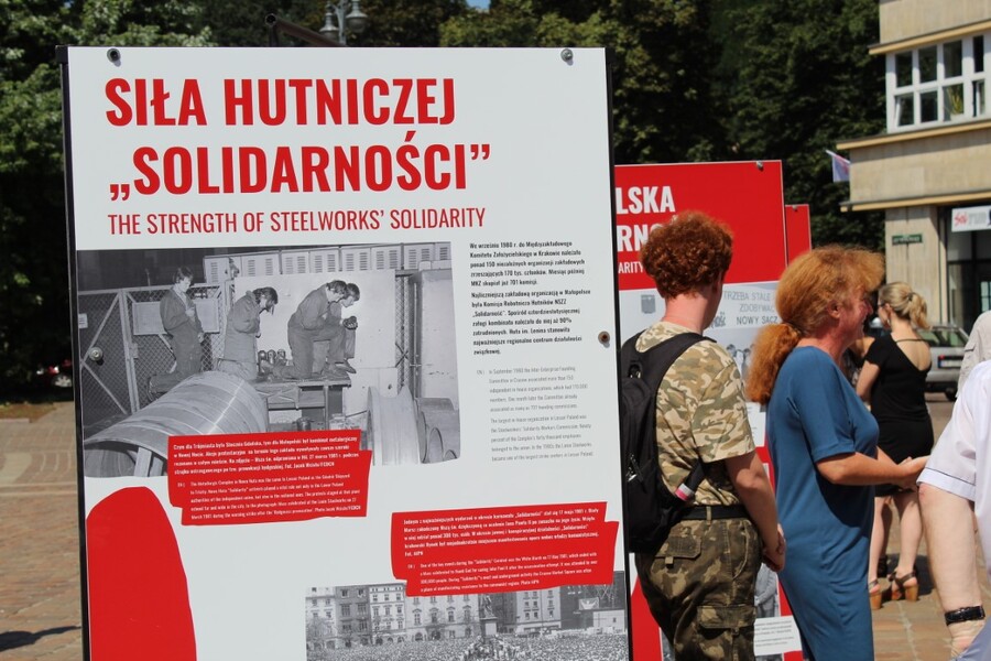Wystawa „TU rodziła się Solidarność” w Krakowie - Fot. Żaneta Wierzgacz