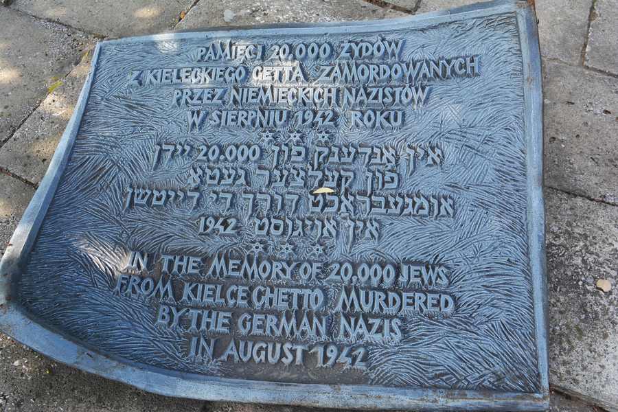 78. rocznica zagłady getta w Kielcach fot. Katarzyna Pronobis