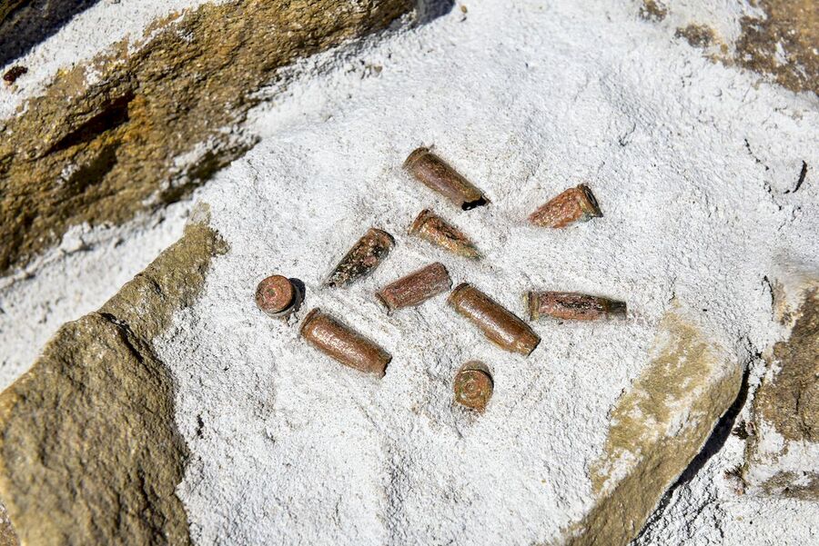 22.08.2020, poświęcenie krzyża partyzanckiego na Jaworzynie Kokuszczańskiej. Fot. Agnieszka Masłowska (IPN)