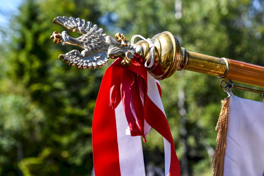 22.08.2020, poświęcenie krzyża partyzanckiego na Jaworzynie Kokuszczańskiej. Fot. Agnieszka Masłowska (IPN)