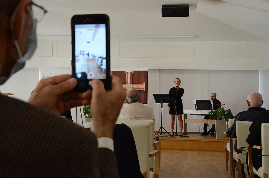 24.08.2020, Kraków. Uroczystość wręczenia Krzyży Wolności i Solidarności. Fot. Janusz Ślęzak (IPN)