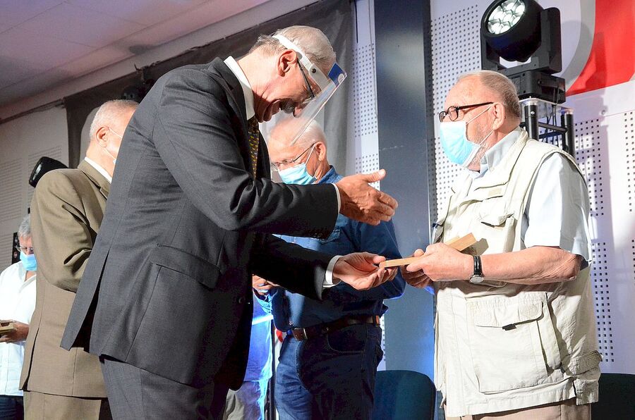 29.08.2020 w Krakowie wręczono medale „Dziękujemy za wolność”. Fot. Janusz Ślęzak (IPN)