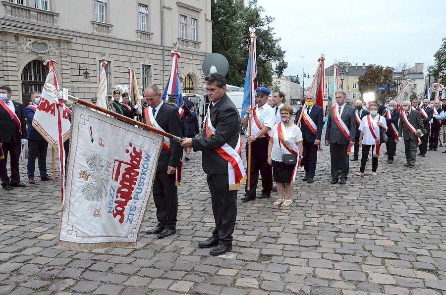31.08.2020. Krakowskie uroczystości w 40. rocznicę podpisania Porozumień Sierpniowych. Fot. Janusz Ślęzak (IPN)