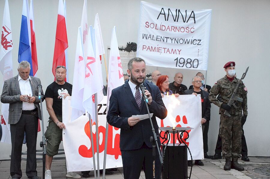 31.08.2020. Krakowskie uroczystości w 40. rocznicę podpisania Porozumień Sierpniowych. Fot. Janusz Ślęzak (IPN)