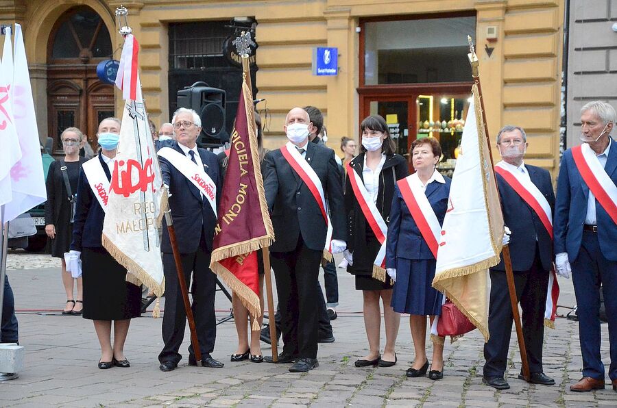 31.08.2020. Krakowskie uroczystości w 40. rocznicę podpisania Porozumień Sierpniowych. Fot. Janusz Ślęzak (IPN)