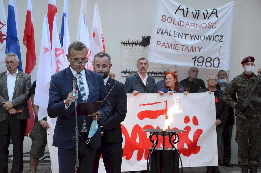 31.08.2020. Krakowskie uroczystości w 40. rocznicę podpisania Porozumień Sierpniowych. Fot. Janusz Ślęzak (IPN)