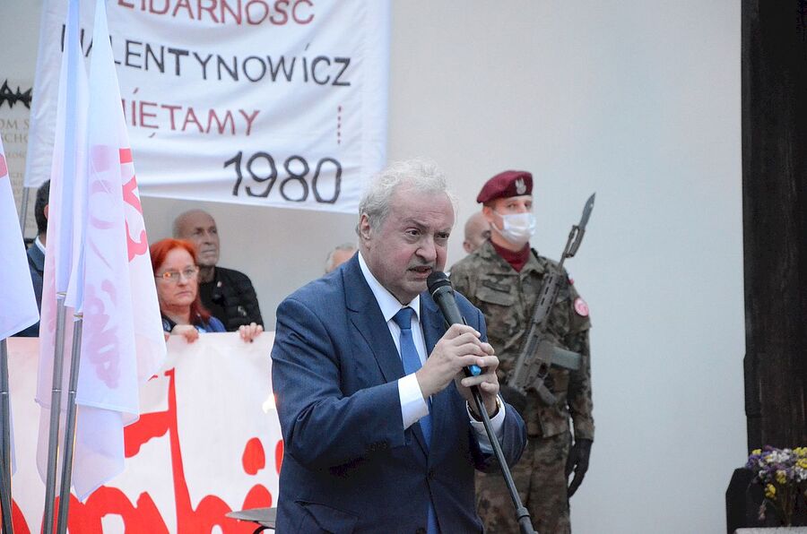 31.08.2020. Krakowskie uroczystości w 40. rocznicę podpisania Porozumień Sierpniowych. Fot. Janusz Ślęzak (IPN)