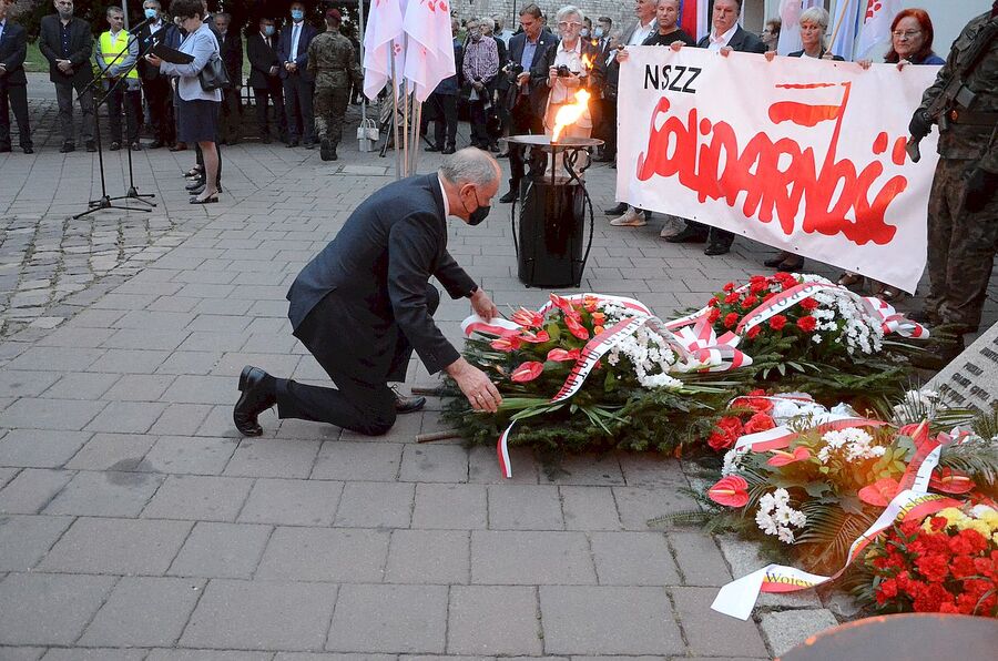 31.08.2020. Krakowskie uroczystości w 40. rocznicę podpisania Porozumień Sierpniowych. Fot. Janusz Ślęzak (IPN)